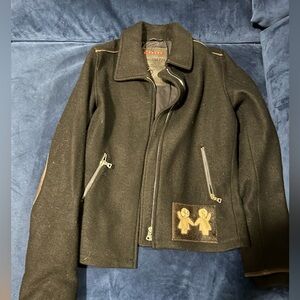 Vintage Prada Authentic wool red tab short coat